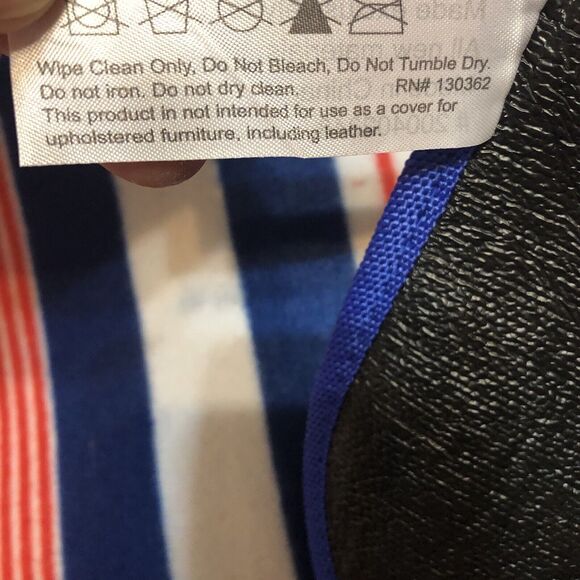 DSW‎ Blanket Red White Blue Stripes Beach Picnic Throw Yoga Mat C - Picture 6 of 8